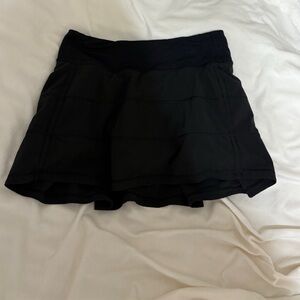 Lululemon black pace rival skirt